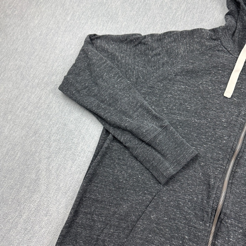 Nike Jacket Women XL Gray Lightweight Full Zip Hoodie Fleece Gym Workout Train - Picture 3 of 12